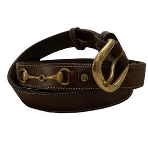 Tory Leather 1” Snaffle Bit Belt